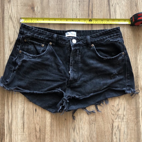 Zara Jeans Zara Black Denim Shorts Poshmark